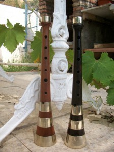 Dulzaina de las Terres de l'Ebre de granadillo y cocobolo